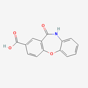 molecular formula C14H9NO4 B2730020 6-Oxo-5H-benzo[b][1,4]benzoxazepine-8-carboxylic acid CAS No. 2470435-11-9