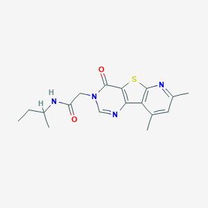 molecular formula C17H20N4O2S B2730027 N-(sec-butyl)-2-(7,9-dimethyl-4-oxopyrido[3',2':4,5]thieno[3,2-d]pyrimidin-3(4H)-yl)acetamide CAS No. 1223937-22-1