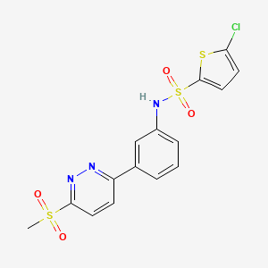 5-chloro-N-(3-(6-(methylsulfonyl)pyridazin-3-yl)phenyl)thiophene-2-sulfonamide