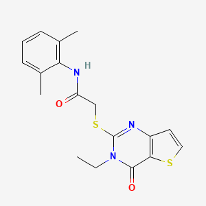 N-(2,6-dimethylphenyl)-2-[(3-ethyl-4-oxo-3,4-dihydrothieno[3,2-d]pyrimidin-2-yl)sulfanyl]acetamide
