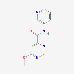 molecular formula C11H10N4O2 B2730064 6-methoxy-N-(pyridin-3-yl)pyrimidine-4-carboxamide CAS No. 2034361-84-5