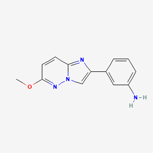 molecular formula C13H12N4O B2730065 3-(6-Methoxyimidazo[1,2-b]pyridazin-2-yl)aniline CAS No. 1286719-89-8