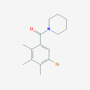 molecular formula C15H20BrNO B2730075 (5-溴-2,3,4-三甲基苯基)(哌啶-1-基)甲酮 CAS No. 399006-03-2