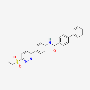 N-(4-(6-(ethylsulfonyl)pyridazin-3-yl)phenyl)-[1,1'-biphenyl]-4-carboxamide