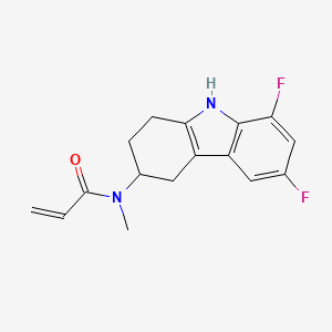 N-(6,8-Difluoro-2,3,4,9-tetrahydro-1H-carbazol-3-yl)-N-methylprop-2-enamide