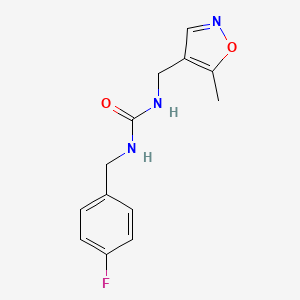 1-(4-Fluorobenzyl)-3-((5-methylisoxazol-4-yl)methyl)urea