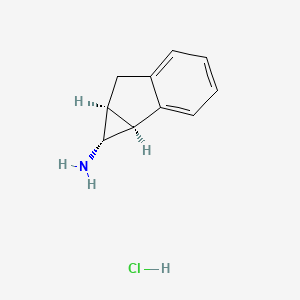 (1R,1aS,6aS)-1,1a,6,6a-tetrahydrocyclopropa[a]inden-1-amine;hydrochloride