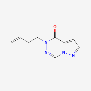 molecular formula C9H10N4O B2730106 5-But-3-enylpyrazolo[1,5-d][1,2,4]triazin-4-one CAS No. 2415470-56-1