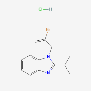 1-(2-bromoallyl)-2-isopropyl-1H-benzo[d]imidazole hydrochloride
