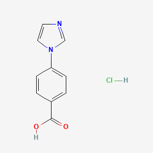 molecular formula C10H9ClN2O2 B2730121 4-(1H-咪唑-1-基)苯甲酸盐酸盐 CAS No. 249292-42-0
