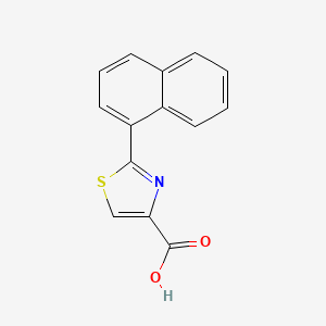 molecular formula C14H9NO2S B2730123 2-(Naphthalen-1-yl)-1,3-thiazole-4-carboxylic acid CAS No. 215712-28-0