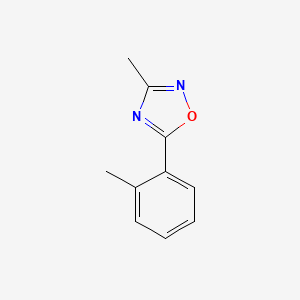 molecular formula C10H10N2O B2730125 3-Methyl-5-(2-methylphenyl)-1,2,4-oxadiazole CAS No. 1119448-03-1