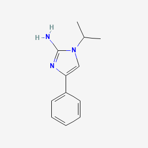 molecular formula C12H15N3 B2730136 4-苯基-1-丙基咪唑-2-胺 CAS No. 1851440-02-2