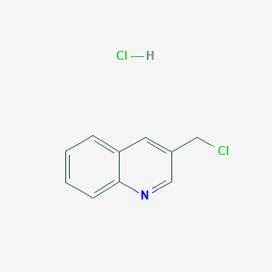 molecular formula C10H9Cl2N B2730138 3-(Chloromethyl)quinoline hydrochloride CAS No. 104325-51-1; 21863-56-9