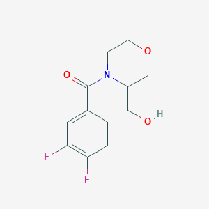 molecular formula C12H13F2NO3 B2730161 (3,4-Difluorophenyl)(3-(hydroxymethyl)morpholino)methanone CAS No. 1421517-06-7