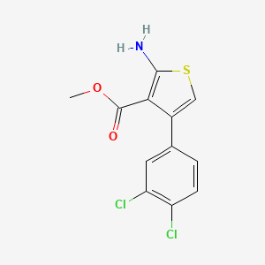 molecular formula C12H9Cl2NO2S B2730165 Methyl 2-amino-4-(3,4-dichlorophenyl)thiophene-3-carboxylate CAS No. 351156-72-4