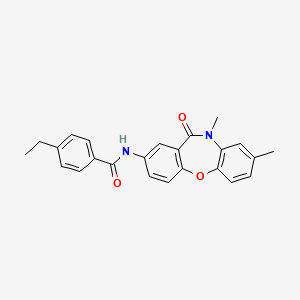 N-(8,10-dimethyl-11-oxo-10,11-dihydrodibenzo[b,f][1,4]oxazepin-2-yl)-4-ethylbenzamide