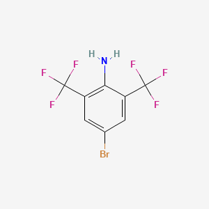 molecular formula C8H4BrF6N B2730177 2,6-Bis(trifluoromethyl)-4-bromoaniline CAS No. 1805510-05-7