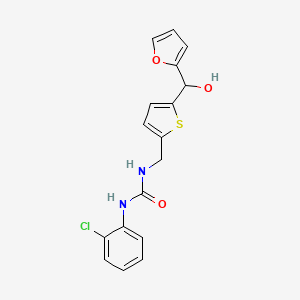 molecular formula C17H15ClN2O3S B2730178 1-(2-Chlorophenyl)-3-((5-(furan-2-yl(hydroxy)methyl)thiophen-2-yl)methyl)urea CAS No. 1790198-05-8