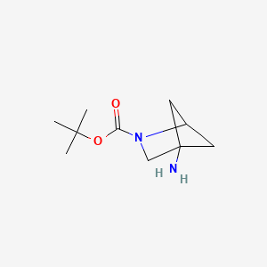 molecular formula C10H18N2O2 B2730188 叔丁基4-氨基-2-氮杂双环[2.1.1]己烷-2-羧酸酯 CAS No. 2361636-63-5