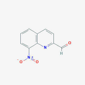molecular formula C10H6N2O3 B2730195 8-硝基喹啉-2-甲醛 CAS No. 68311-64-8