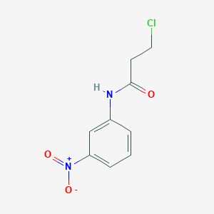 molecular formula C9H9ClN2O3 B2730207 3-chloro-N-(3-nitrophenyl)propanamide CAS No. 60284-53-9