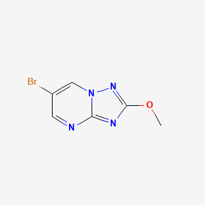 molecular formula C6H5BrN4O B2730223 6-Bromo-2-methoxy-[1,2,4]triazolo[1,5-A]pyrimidine CAS No. 1548785-02-9