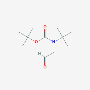 molecular formula C11H21NO3 B2730227 叔丁基 N-叔丁基-N-(2-氧乙基)氨基甲酸酯 CAS No. 156591-79-6