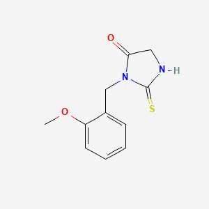 molecular formula C11H12N2O2S B2730231 3-(2-Methoxybenzyl)-2-thioxoimidazolidin-4-one CAS No. 900006-25-9