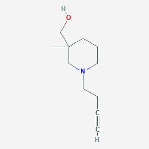 molecular formula C11H19NO B2730261 (1-丁-3-炔基-3-甲基哌啶-3-基)甲醇 CAS No. 2154180-61-5