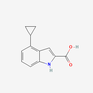 molecular formula C12H11NO2 B2730277 4-cyclopropyl-1H-indole-2-carboxylic acid CAS No. 1514445-81-8