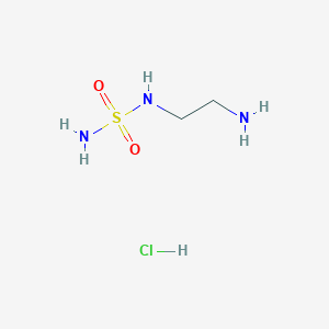 molecular formula C2H10ClN3O2S B2730284 Sulfamide, (2-aminoethyl)-, monohydrochloride (9CI) CAS No. 721969-39-7
