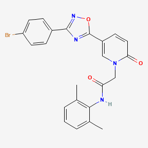 2-(5-(3-(4-bromophenyl)-1,2,4-oxadiazol-5-yl)-2-oxopyridin-1(2H)-yl)-N-(2,6-dimethylphenyl)acetamide
