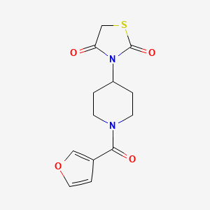 3-(1-(Furan-3-carbonyl)piperidin-4-yl)thiazolidine-2,4-dione