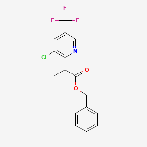 Benzyl 2-[3-chloro-5-(trifluoromethyl)pyridin-2-yl]propanoate