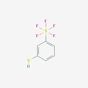 molecular formula C6H5F5S2 B2730349 3-(Pentafluorothio)thiophenol CAS No. 1820618-54-9