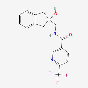 N-((2-hydroxy-2,3-dihydro-1H-inden-2-yl)methyl)-6-(trifluoromethyl)nicotinamide