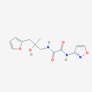 N1-(3-(furan-2-yl)-2-hydroxy-2-methylpropyl)-N2-(isoxazol-3-yl)oxalamide