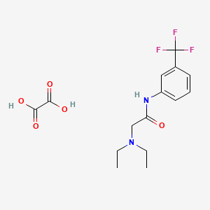 molecular formula C15H19F3N2O5 B2730373 2-(二乙基氨基)-N-(3-(三氟甲基)苯基)乙酰胺 草酸盐 CAS No. 381724-18-1