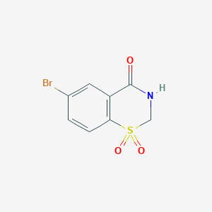 6-Bromo-1,1-dioxo-2,3-dihydro-1lambda6,3-benzothiazin-4-one