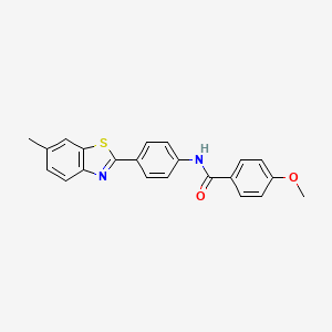 4-Methoxy-N-[4-(6-methyl-benzothiazol-2-yl)-phenyl]-benzamide