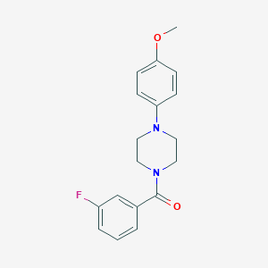 molecular formula C18H19FN2O2 B273042 (3-Fluorophenyl)[4-(4-methoxyphenyl)piperazin-1-yl]methanone 