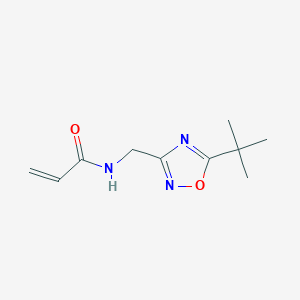 molecular formula C10H15N3O2 B2730423 N-[(5-Tert-butyl-1,2,4-oxadiazol-3-yl)methyl]prop-2-enamide CAS No. 2305414-44-0