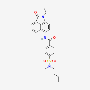 molecular formula C26H29N3O4S B2730437 4-(N-butyl-N-ethylsulfamoyl)-N-(1-ethyl-2-oxo-1,2-dihydrobenzo[cd]indol-6-yl)benzamide CAS No. 683762-47-2