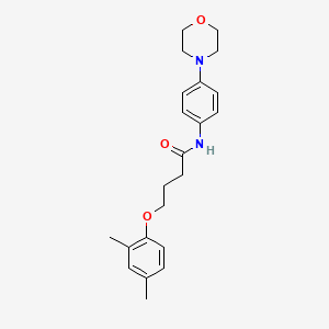 molecular formula C22H28N2O3 B2730441 4-(2,4-二甲基苯氧基)-N-(4-吗啉-4-基苯基)丁酰胺 CAS No. 496036-66-9