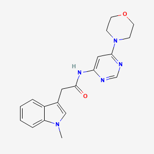 molecular formula C19H21N5O2 B2730442 2-(1-methyl-1H-indol-3-yl)-N-(6-morpholinopyrimidin-4-yl)acetamide CAS No. 1396686-13-7