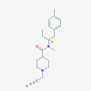 molecular formula C21H30N2O B2730445 N-methyl-N-[1-(4-methylphenyl)butan-2-yl]-1-(prop-2-yn-1-yl)piperidine-4-carboxamide CAS No. 1394653-83-8