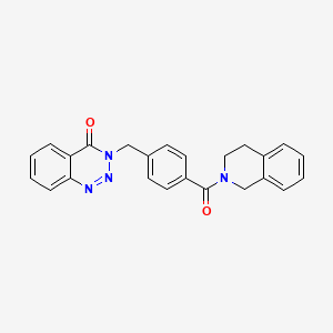 molecular formula C24H20N4O2 B2730448 3H-Benzo[d][1,2,3]triazin-4-one, 3-[4-(3,4-dihydro-1H-isoquinoline-2-carbonyl)benzyl]- CAS No. 440330-63-2