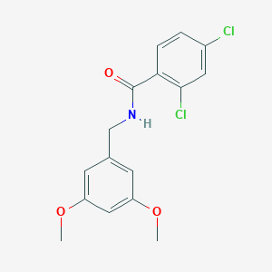 molecular formula C16H15Cl2NO3 B273045 2,4-dichloro-N-(3,5-dimethoxybenzyl)benzamide 