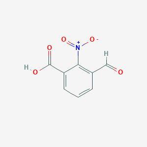 molecular formula C8H5NO5 B2730467 3-Formyl-2-nitrobenzoic acid CAS No. 1289174-44-2